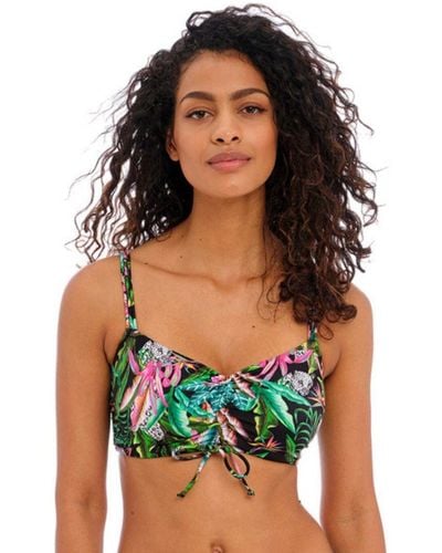 Freya 203114 Cala Selva Underwired Bralette Bikini Top - Green