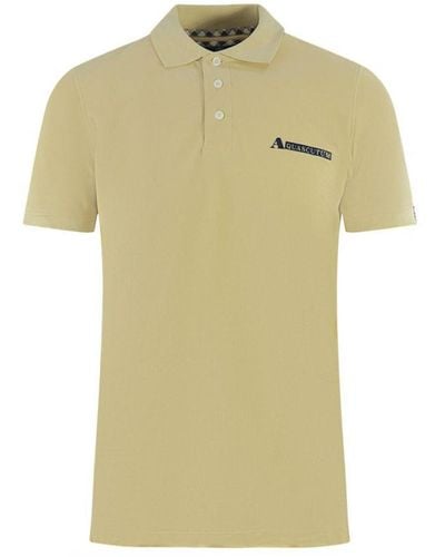 Aquascutum Boxed Logo Polo Shirt - Yellow