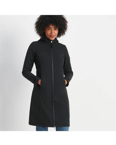 TOG24 Marina Extra Long Softshell Jacket - Black