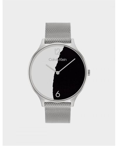 Calvin Klein Accessories Paper Dial Watch - White