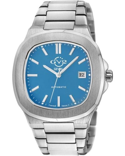 Gv2 Automatic Potente Swiss Sky Dial 316L Stainless Steel Bracelet Watch - Blue