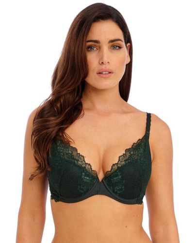 Wacoal 135003 Lace Perfection Plunge Bra - Green