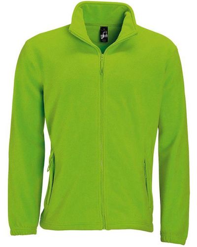 Sol's North Full Zip Outdoor Fleece Jacket (Lime) - Green