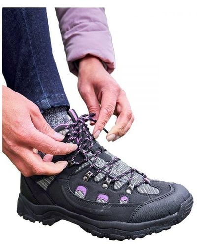Mountain Warehouse Ladies Adventurer Waterproof Walking Boots () - Blue