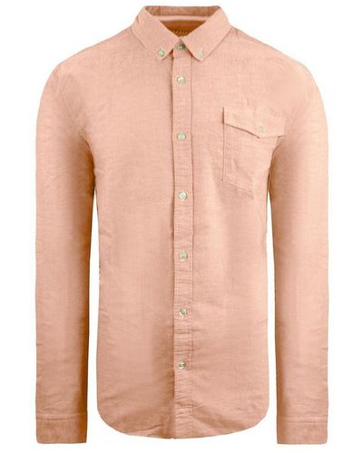 Scotch & Soda Oxford Peach Shirt Cotton - Pink