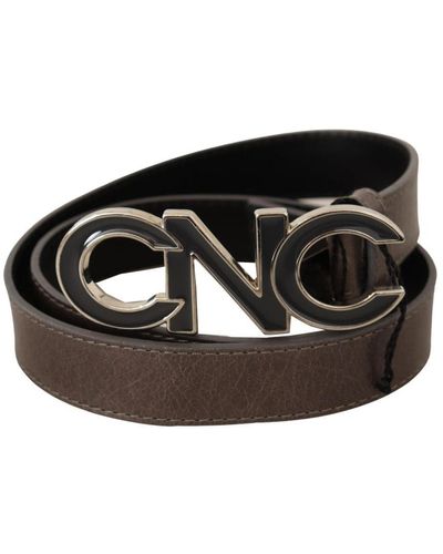 CoSTUME NATIONAL Classic Logo Buckle Fashion Belt Wool - Black