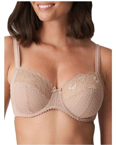 Primadonna Couture Full Cup Side Support Bra Cream - Brown