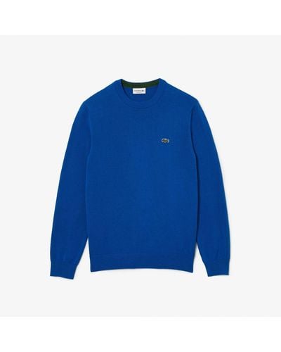 Lacoste Organic Cotton Crewneck Sweatshirt - Blue