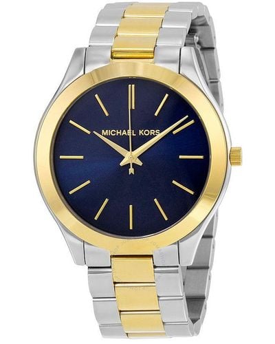 Michael Kors Horloge Mk3479 Gold Stainless Steel - Blue
