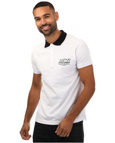 DIESEL T-Randy Polo Shirts - White