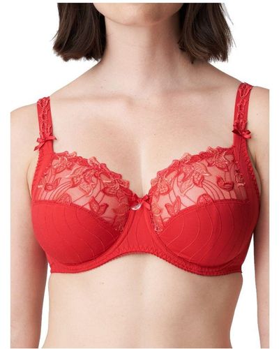 Primadonna Deauville Full Cup Bra Scarlet Cotton - Red