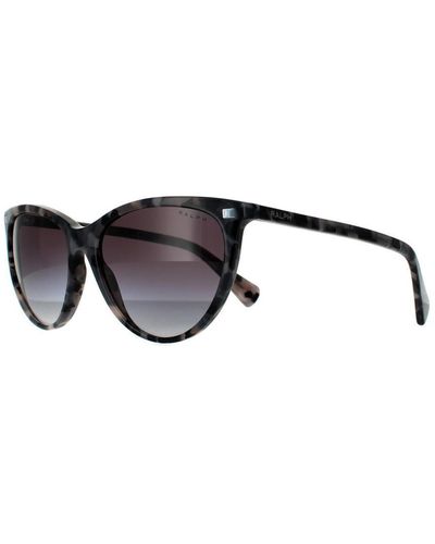 Ralph Lauren By Butterfly Shiny Spotted Havana Gradient Sunglasses - Brown