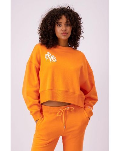 BLACK BANANAS Dripping Sweater In Oranje