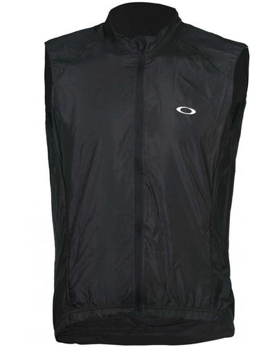 Oakley Jawbreaker Road Jersey Cycling Lightweight Vest Black - Textile