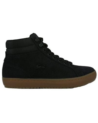 Lacoste Straightset Insulatec Black Boots Leather