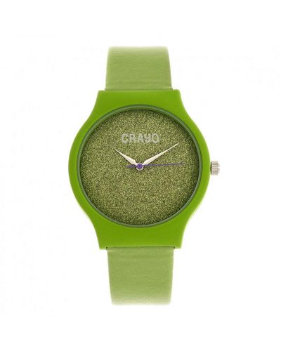 Crayo Glitter Unisex Horloge - Groen