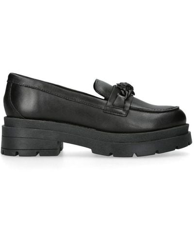 Kurt Geiger Leather Kgl Chelsea Chunky Loafers Leather - Black