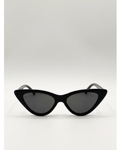 SVNX Classic Cateye Sunglasses - Black