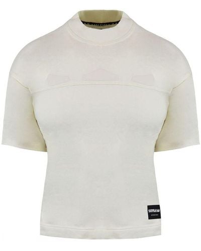 Supra International Short Sleeve Crew Neck Boxed Top 192181 036 Cotton - White