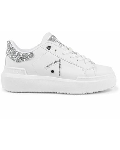 Versace 1969 Abbigliamento Sportivo Srl Milano Italia 19V69 Trainer V813 Bianco Argento - White