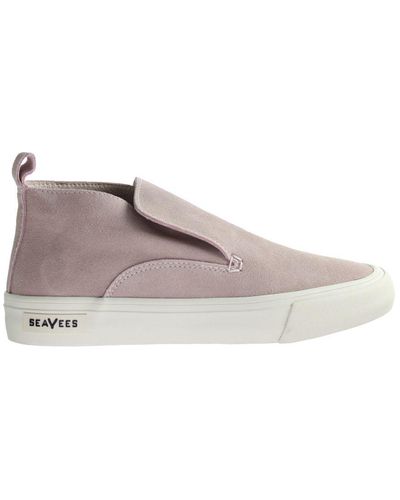 Seavees Huntington Rose Quartz Middie Shoes Leather - Grey