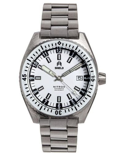 Shield Nitrox Automatic Bracelet Watch W/Date - White
