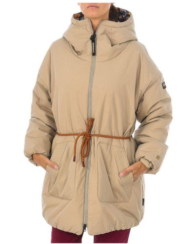 Napapijri Padded Jacket With Hood Np0A4Fnm - Natural