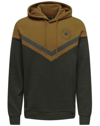 Only & Sons Regular Fit Hoodie - Green