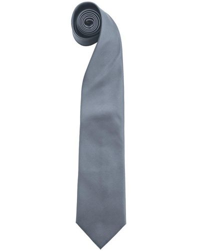 PREMIER "kleuren" Gewone Mode / Business Tie (pakket Van 2) (grijs) - Blauw