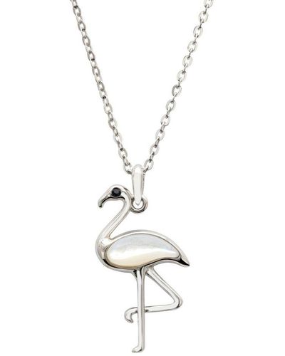 LÁTELITA London Flamingo Pearl Necklace Sterling - Metallic