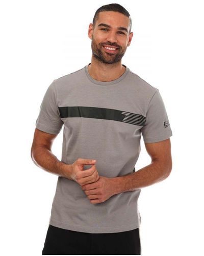 EA7 Men's Emporio Armani 7 Series T-shirt In Grey - Wit