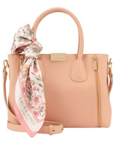 Laura Ashley Shoulder Bag Faux Leather - Pink