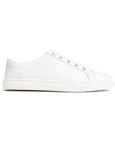 Hush Puppies Tessa Leather Trainers - White