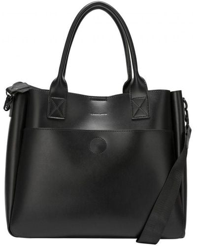 Claudia Canova Amilia Xl Single Pocket Tote Grab Bag - Black