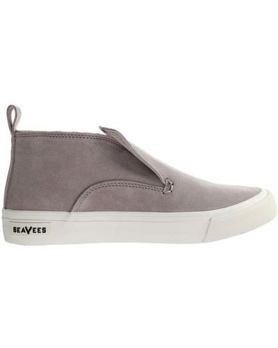 Seavees Huntington Middie Haze Suede Purple Shoes Leather - Grey