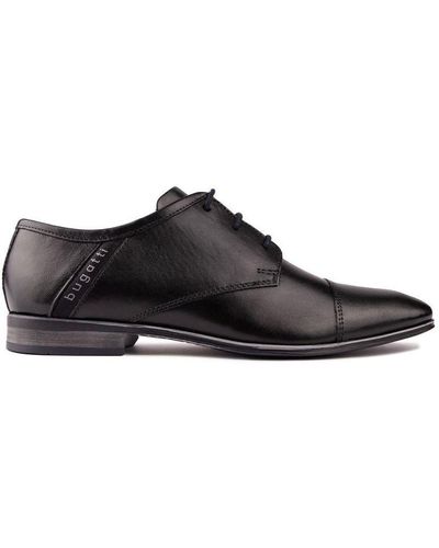 Bugatti Toe Cap Gibson Shoes - Black