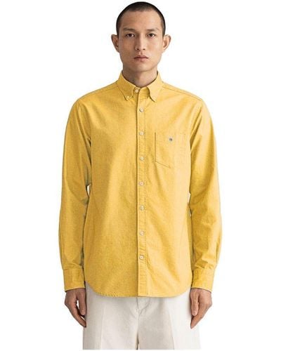 GANT Overhemd Met Normale Pasvorm | Het Oxford-shirt - Metallic