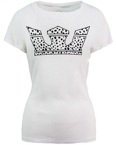 Supra Crown Short Sleeve Crew Neck T-Shirt 192232 163 Cotton - White