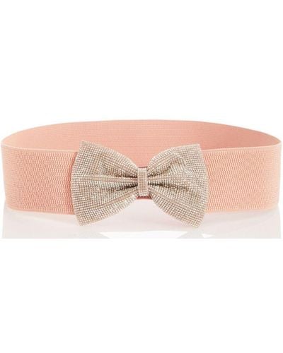 Quiz Diamante Waist Belt - Pink