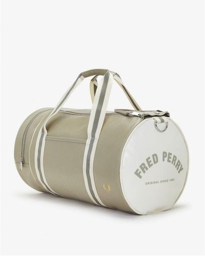 Fred Perry Recycled Classic Barrel Bag - Metallic