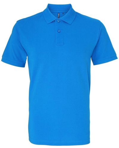Asquith & Fox Poloshirt Met Korte Mouwen (saffier) - Blauw