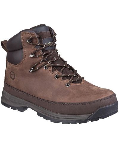 Cotswold Sudgrove Lace Up Hiking Boots () Leather - Brown