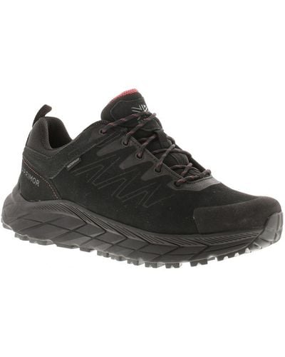Karrimor Walking Boots Goshawk Low Wt Leather Lace Up - Black