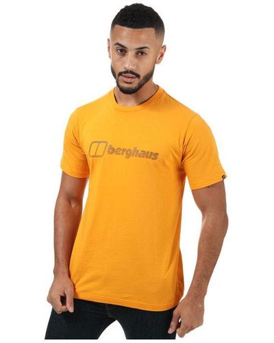 Berghaus Modern Logo-t-shirt Voor , Geel - Oranje