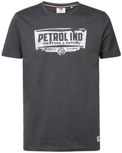 Petrol Industries Artwork T-shirt - Zwart