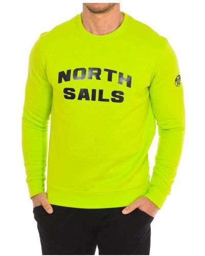 North Sails Long-Sleeved Crew-Neck Sweatshirt 9024170 - Yellow