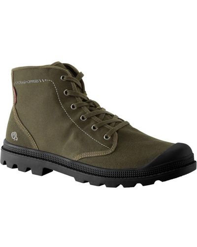 Craghoppers Mono Lightweight Laced Canvas Ankle Boots - Green