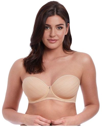 Freya Cameo Underwire Deco Strapless Moulded Bra - Green