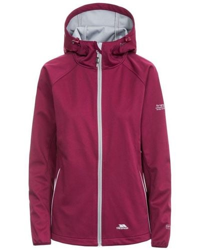 Trespass Dames Sisely Waterdichte Softshell Jas (bordeaux Rood) - Paars