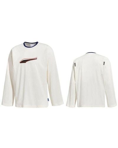 PUMA X Ader Error Long Sleeve T-Shirt Tee Top Cream 578491 80 - White